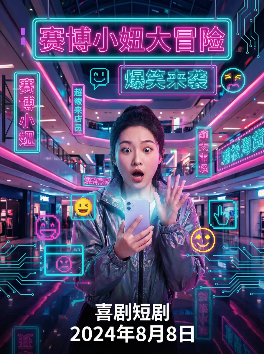 365天爱上霸道总裁在线观看 搞笑喜剧短剧 - 赛博小妞大冒险海报